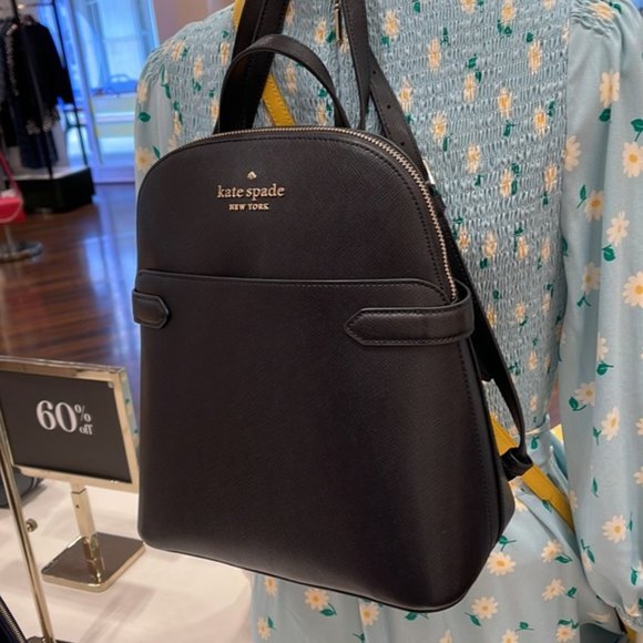 Kate Spade Staci Dome Backpack Black - Picture 16 of 16